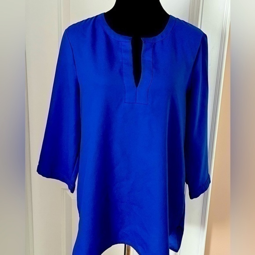Adrienne Vittadini Split Neck Top